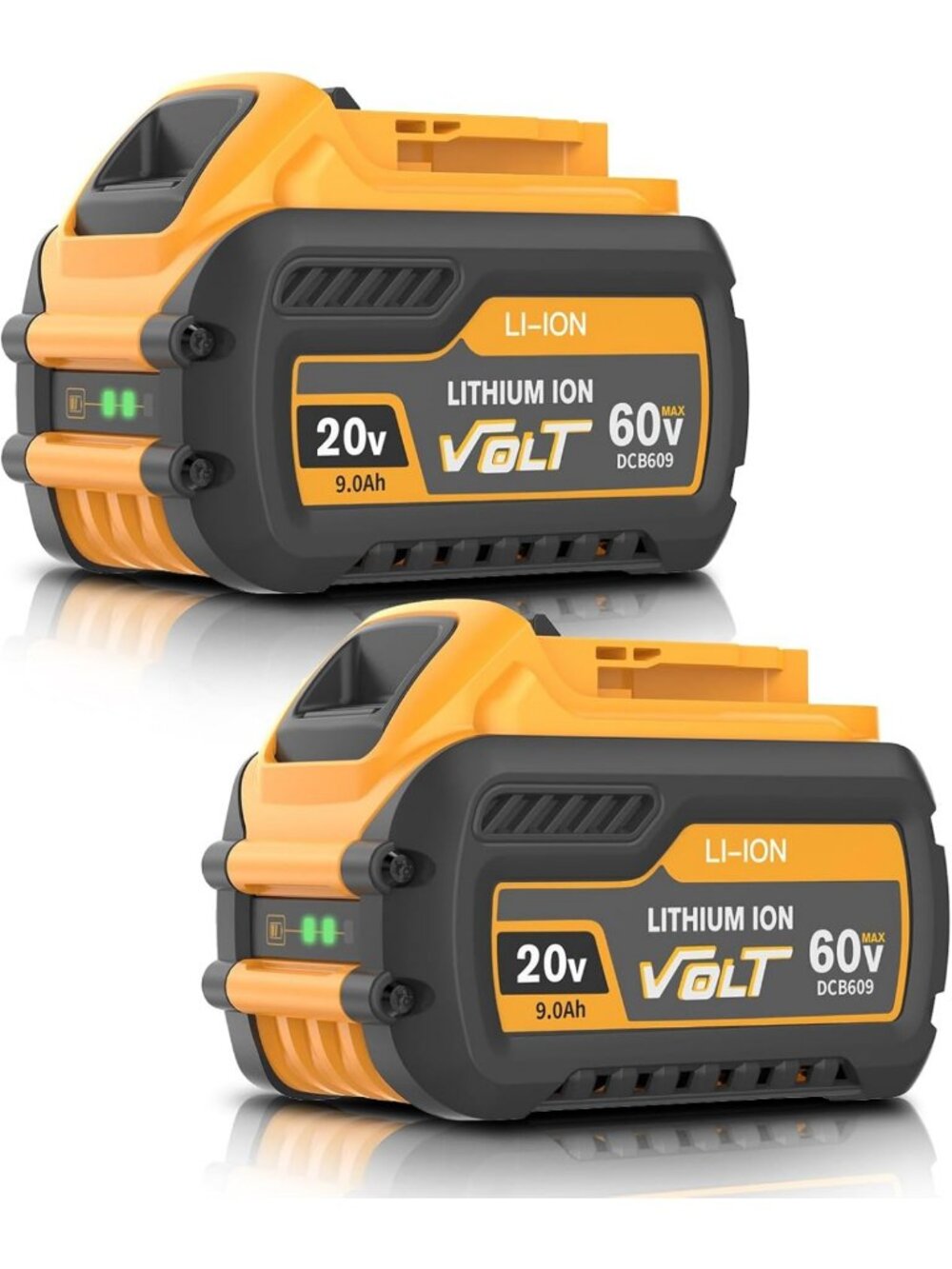 High Capacity 9.0Ah Replacement Battery for 20V/60V Cordless Power Tools - 2